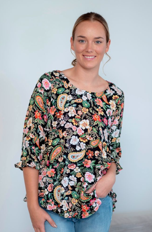 Willow Tree Frill hem top