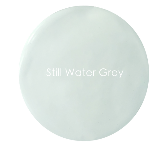 Still Water Grey chalk paint swatch – pale cool grey
