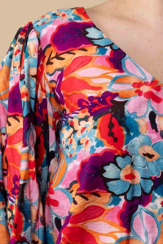 Charlo | Tamara V Neck Top Floral