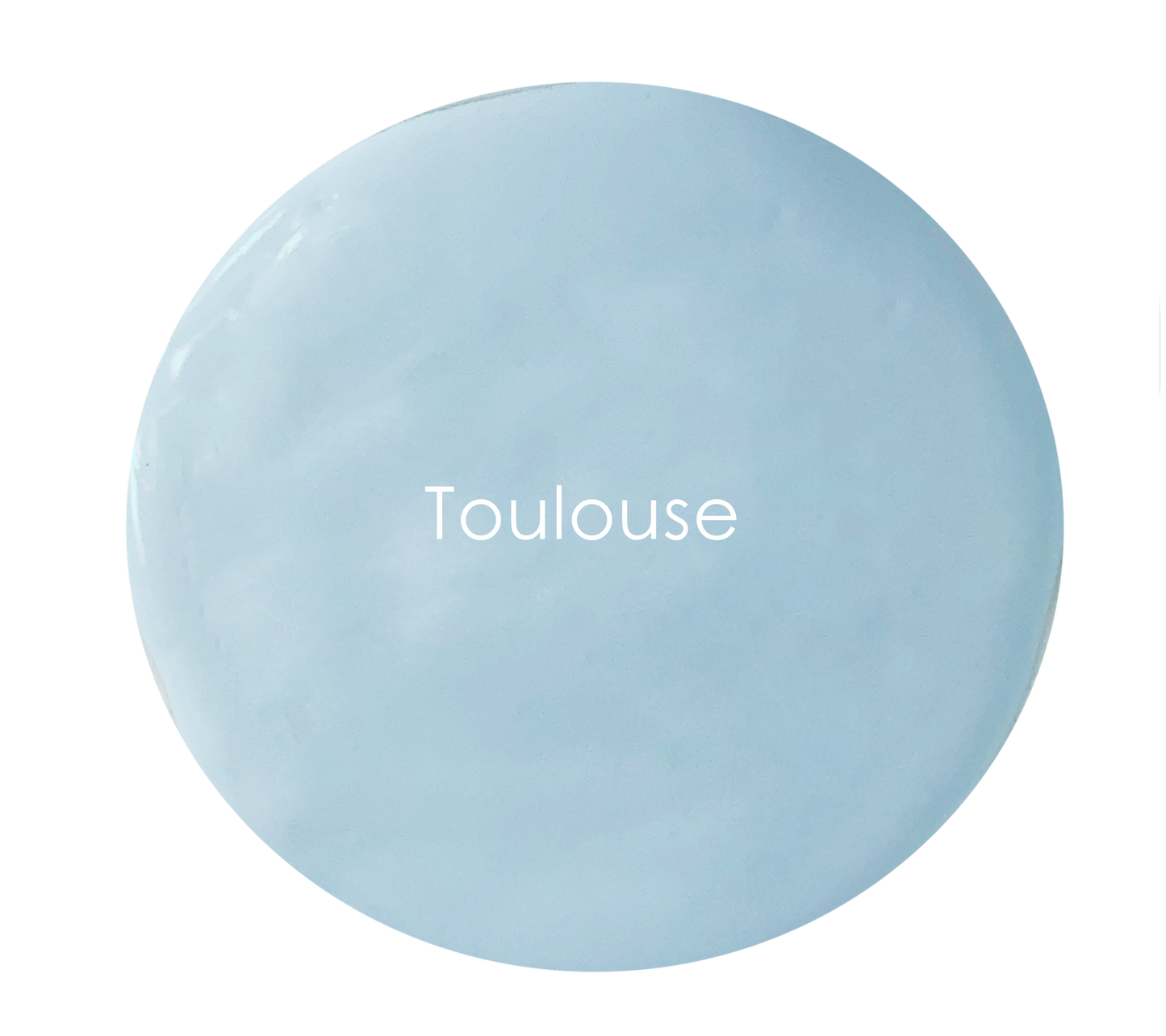 Toulouse chalk paint swatch – cool mid blue