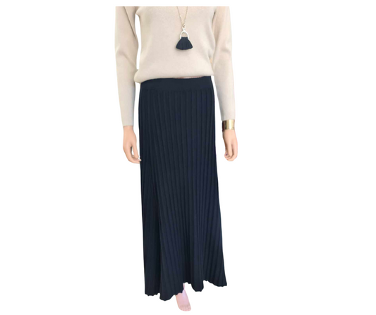 Oscar Street | Ribbed Knit Skirt - Black