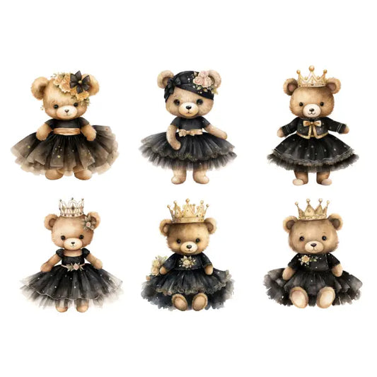 White Cloud Transfer -Tutu Bears