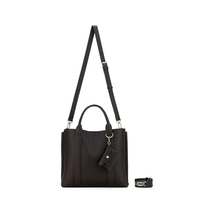 Black Caviar | Margaux Coco 2 Piece Laptop Top Handle Bag