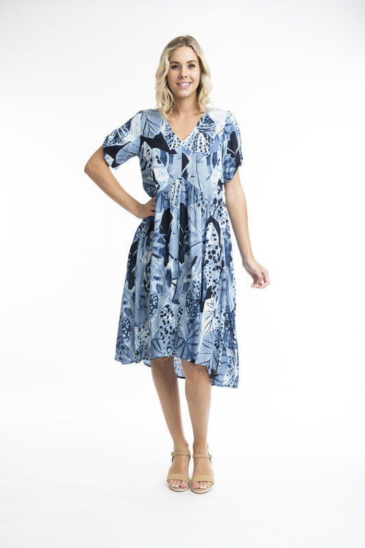 Orientique - Agios Peak Dress - Short Sleeve | Print