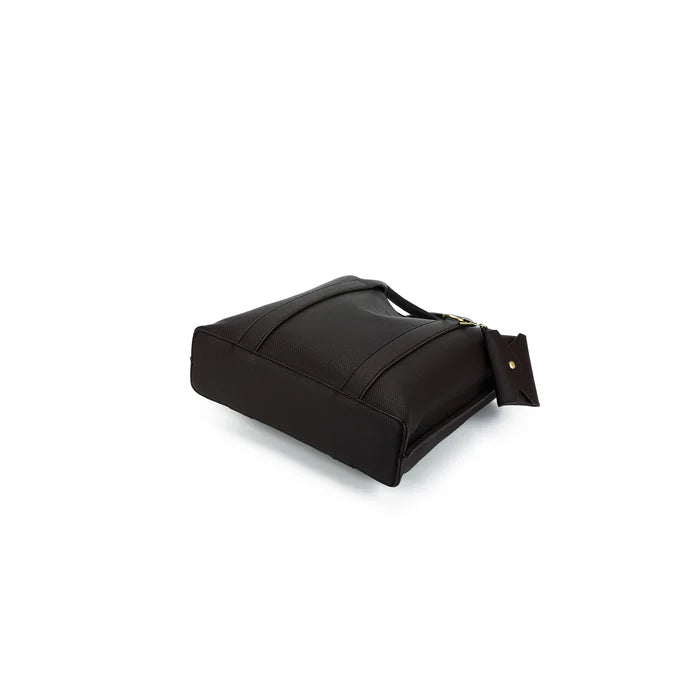 Black Caviar | Margaux Coco 2 Piece Laptop Top Handle Bag