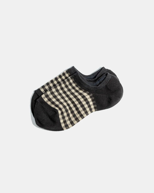 Stilen - Gingham Socks | Charcoal