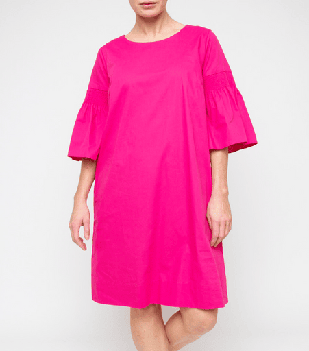 Ping Pong - Shirred Sleeve dress | Pink