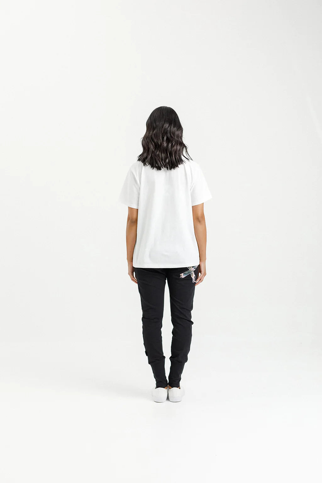 Homelee - Apartment Pants | Black with Swirl Print X
