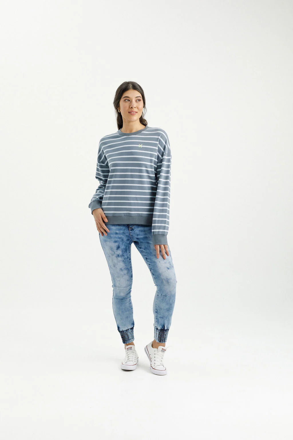 Homelee | Kayla Crew - Stormy Stripe