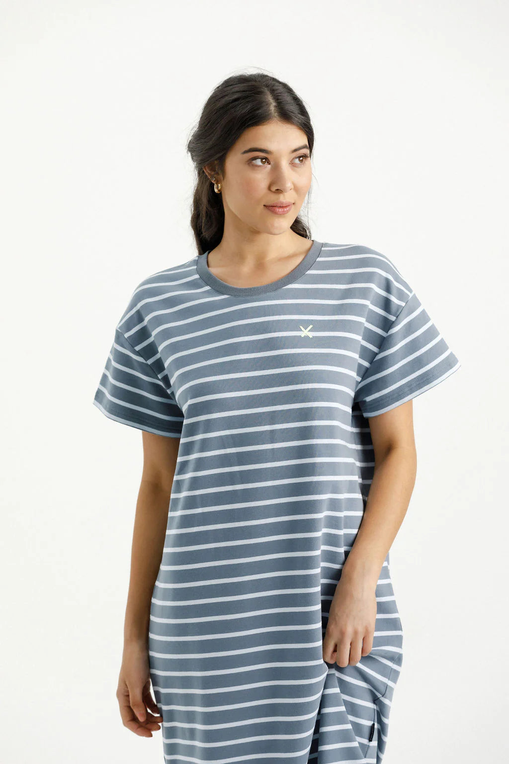 Homelee | Posy Dress - Stormy Stripe