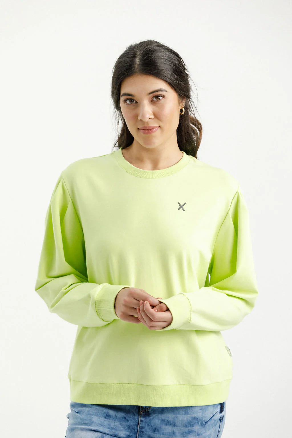 Homelee | Wylder Crew - Lime with Black X