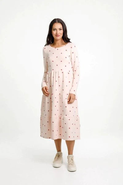Homelee LS Kendall Dress - Winter Weight - Tandoori PETALS
