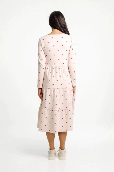 Homelee LS Kendall Dress - Winter Weight - Tandoori PETALS