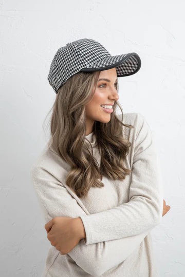 Holiday - Winchester Houndstooth Cap | Black & White