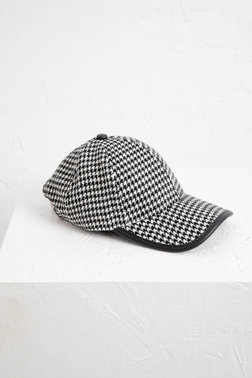Holiday - Winchester Houndstooth Cap | Black & White