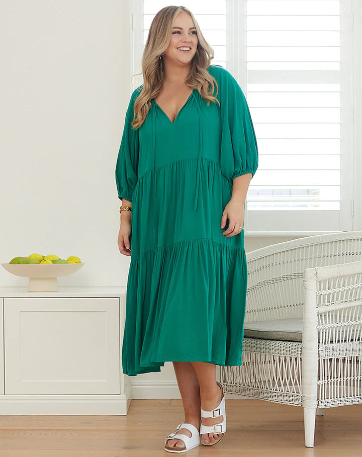 Bee Madison - Jackson Dress | Emerald