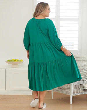 Bee Madison - Jackson Dress | Emerald