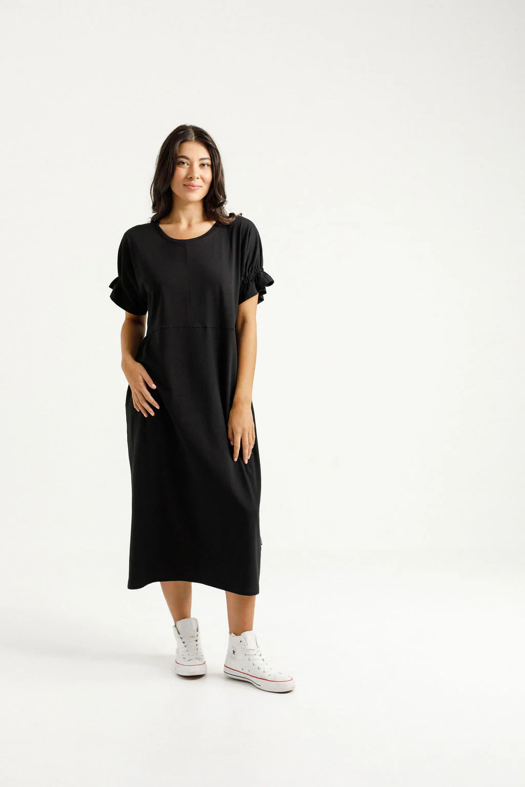Homelee | Nevaeh Midi Dress - Black