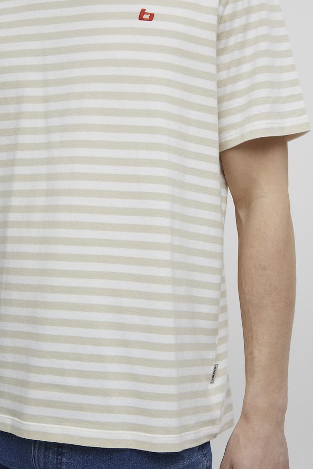 Blend - He Tee Dinton Striped | Oyster Grey