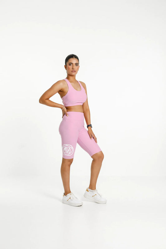 Rose Road - Workout Bra | Pink Bloom