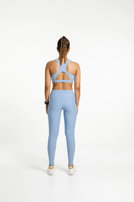 Rose Road - Workout Bra | Cerulean