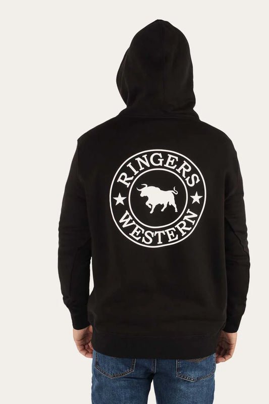 Ringers Western - Signature Bulls Mens Pullover Hoodie | Black