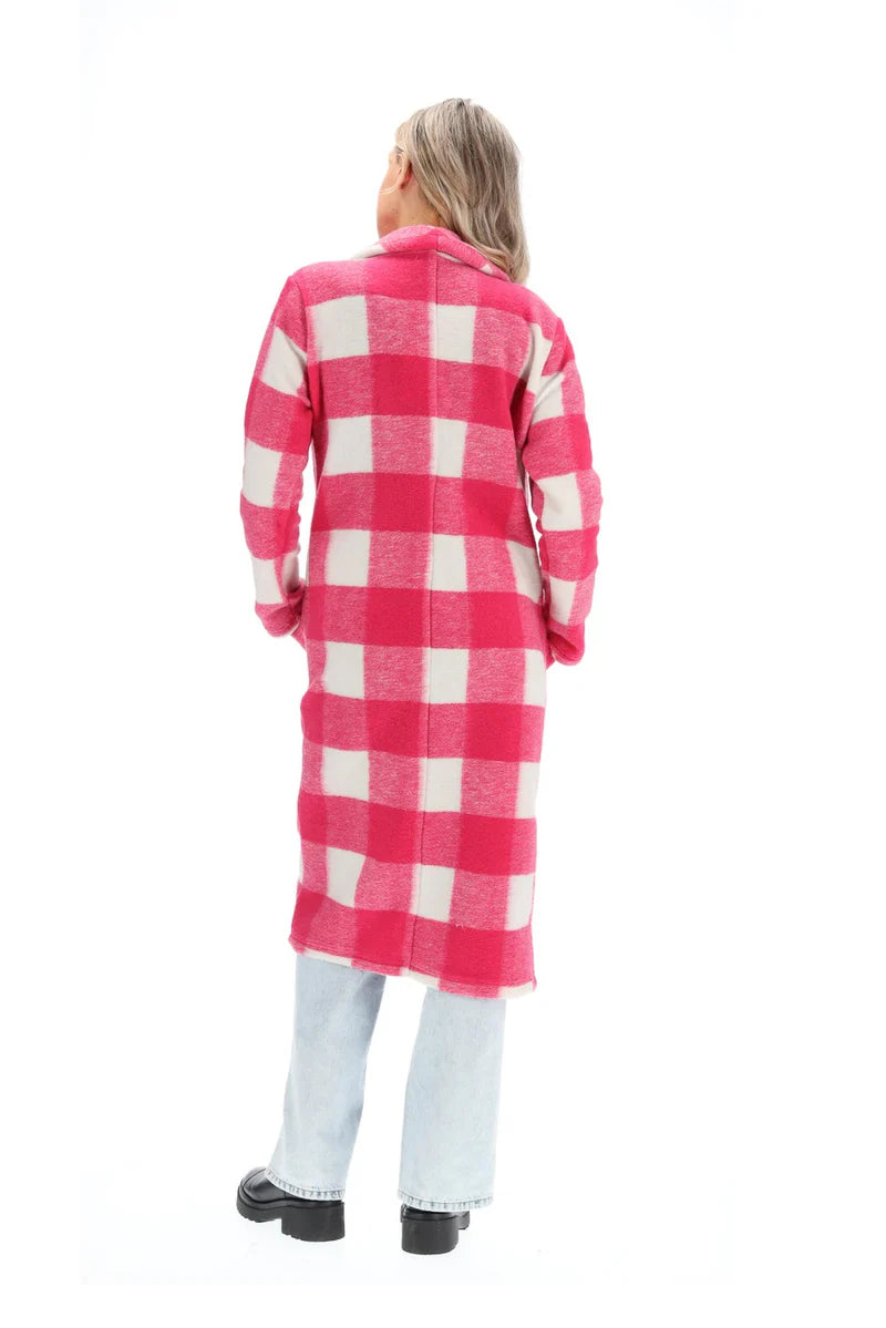 Charlo By Augustine | Bree Cardigan - Pink Check
