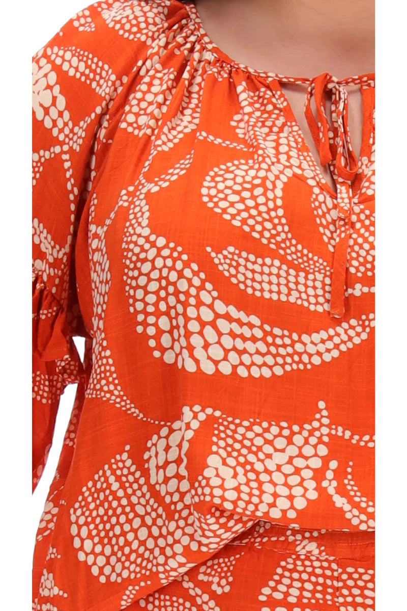 Augustine - Stella Royal - Elijah Blouse | Orange