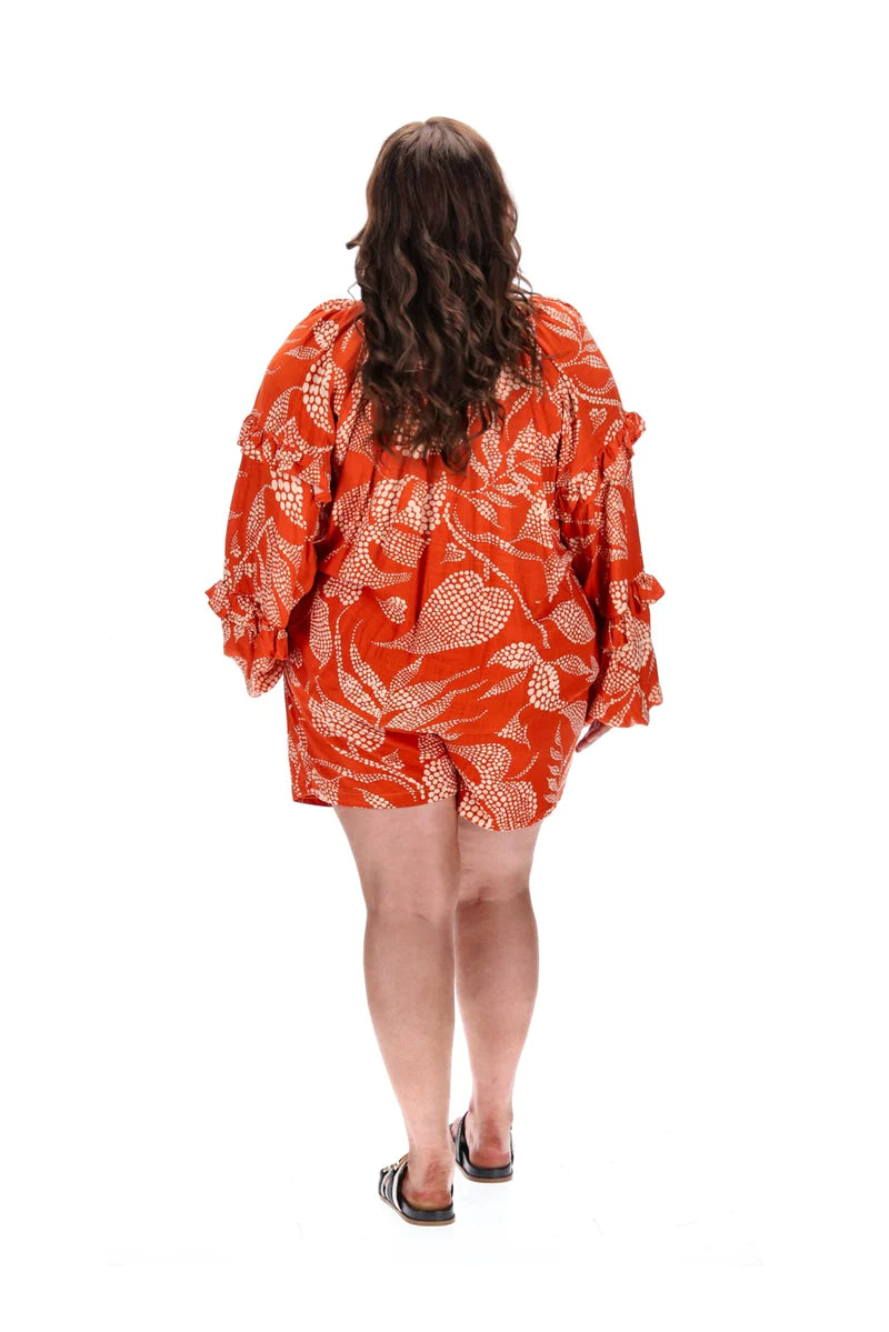 Augustine - Stella Royal - Elijah Blouse | Orange