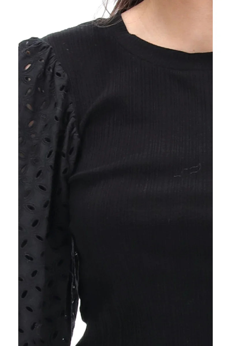 Charlo By Augustine | Jessie Embroidered Top - Black