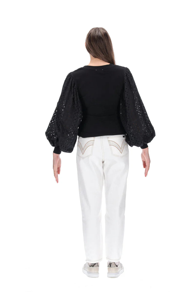 Charlo By Augustine | Jessie Embroidered Top - Black