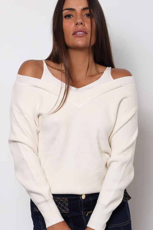 Intruder | Alissa Knit Top - Cream