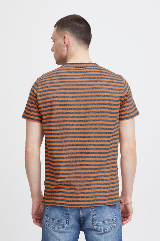 BLEND | Coral Striped Tee