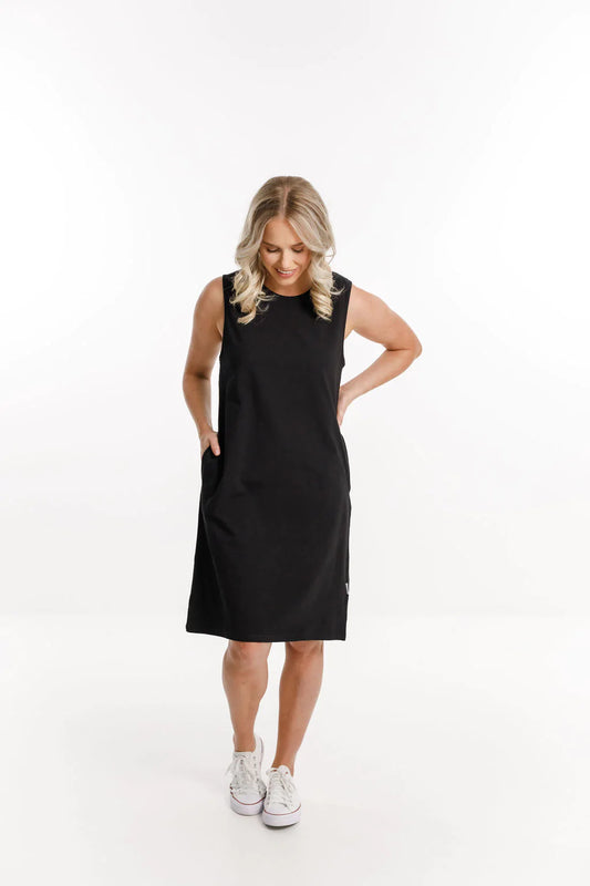 Homelee | Taylor Singlet Dress - Black