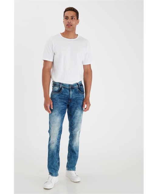 BLEND He NOOS Blizzard Zip Jeans - Denim Mid Blue