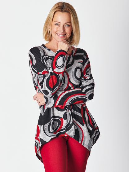 Cordelia St Rosie Tunic - Marle/Red