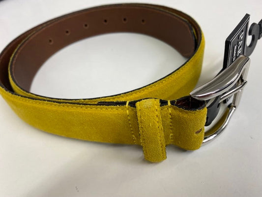 Parisian |  Nabucco Suede Belt - Yellow