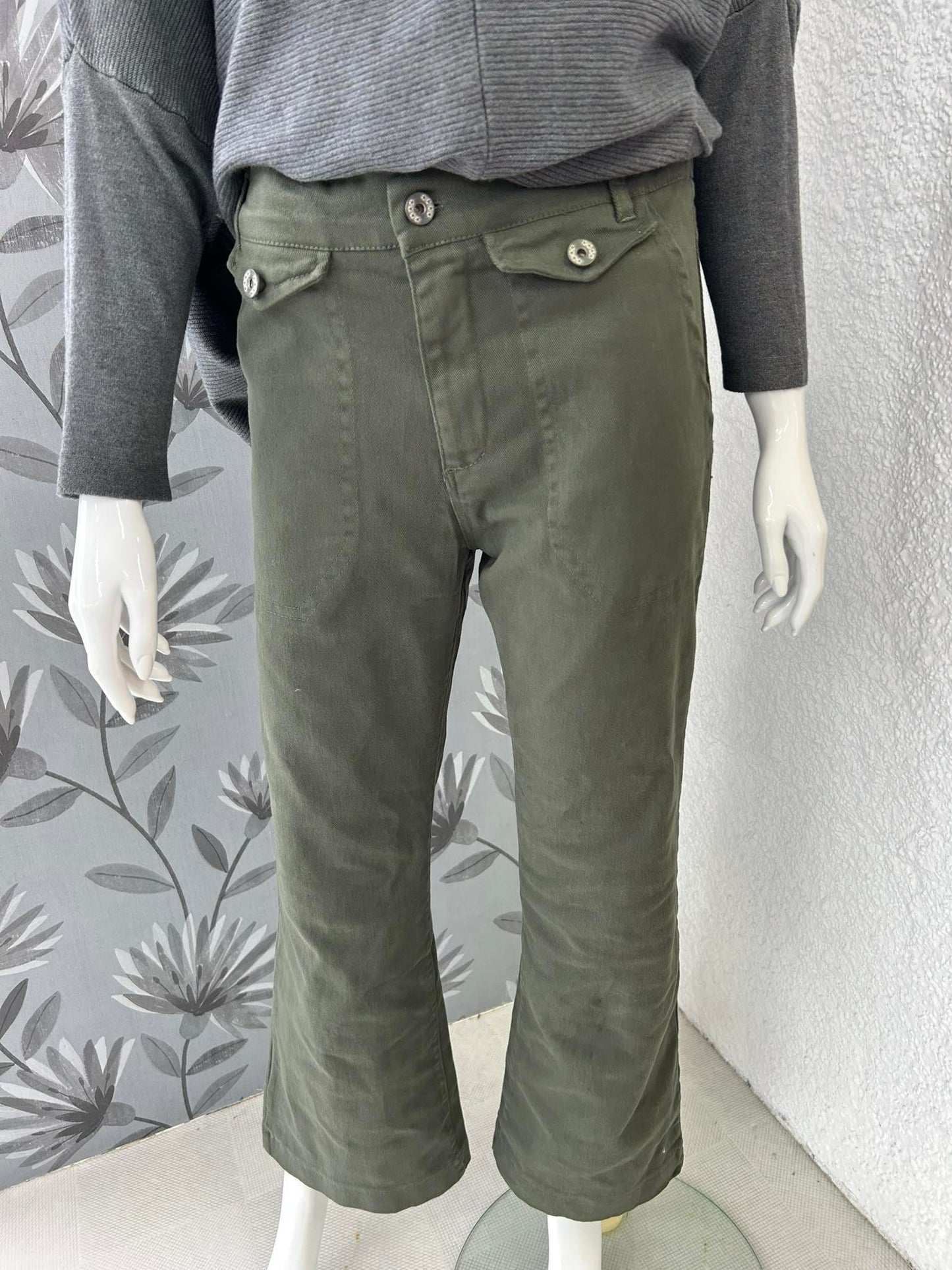 Suzy D Flared Trousers - Olive