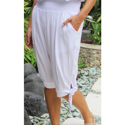 FREEZ Peace Pants short-White