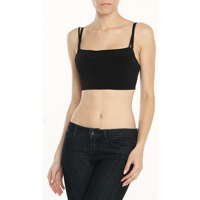 Adrianna Mini Cami Plain Opaque Black