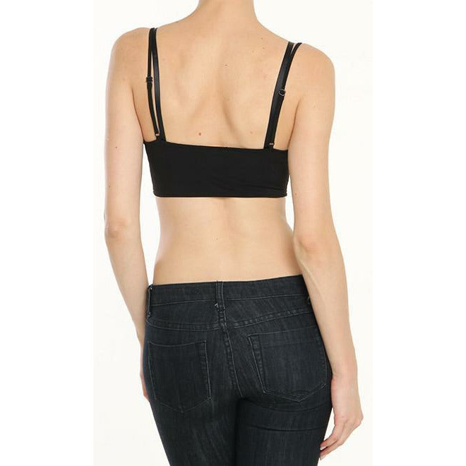 Adrianna Mini Cami Plain Opaque Black