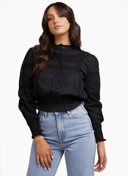 All About Eve Paige Top - Black