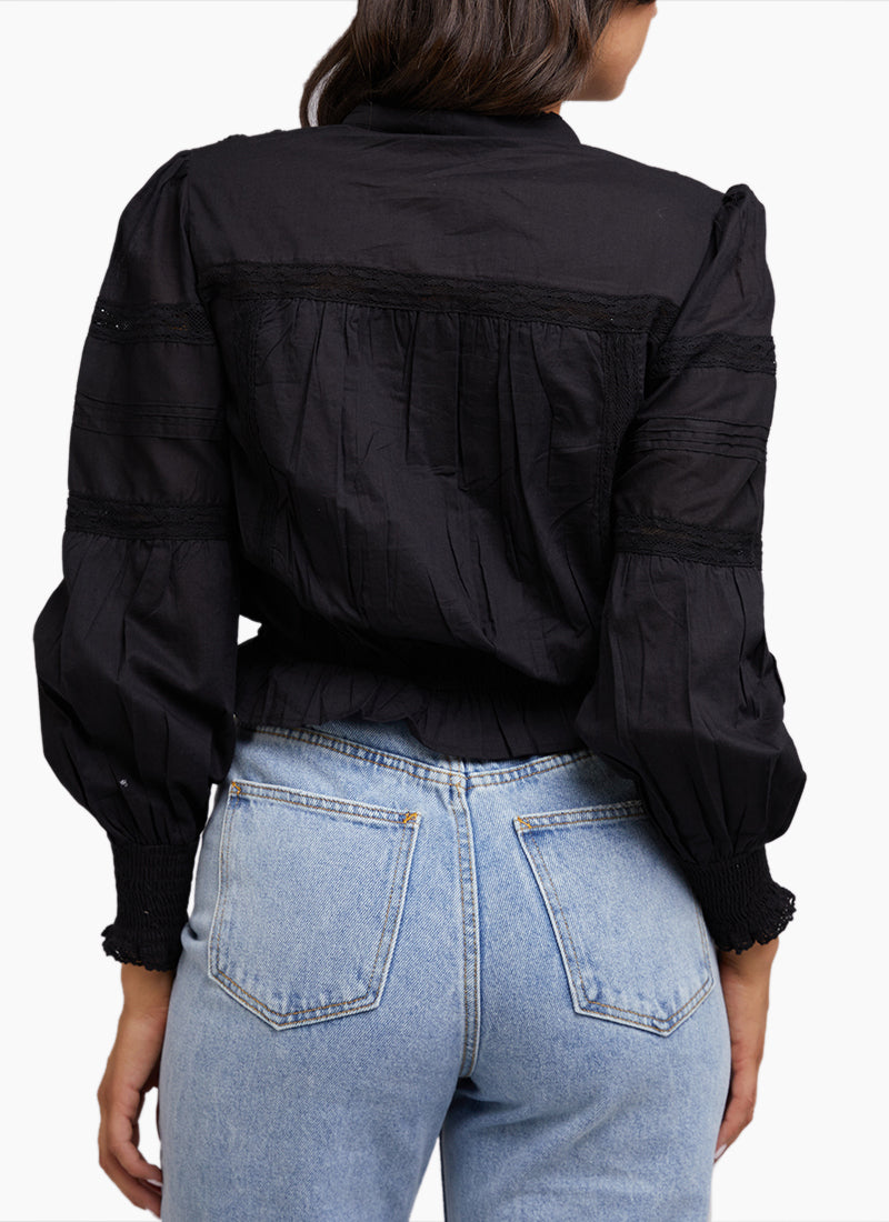 All About Eve Paige Top - Black