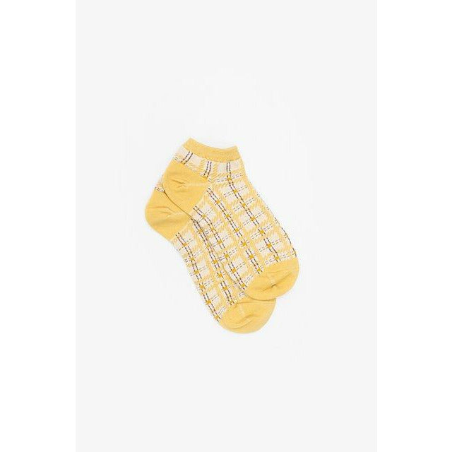 Antler Ankle Sock | Summer Check Lemon