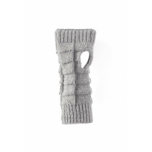 Antler Knitted Fingerless Glove | Grey