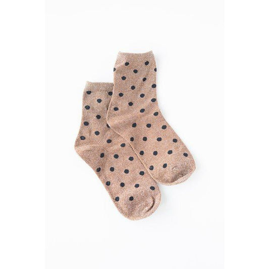 Antler Gold Sock | Black Spots