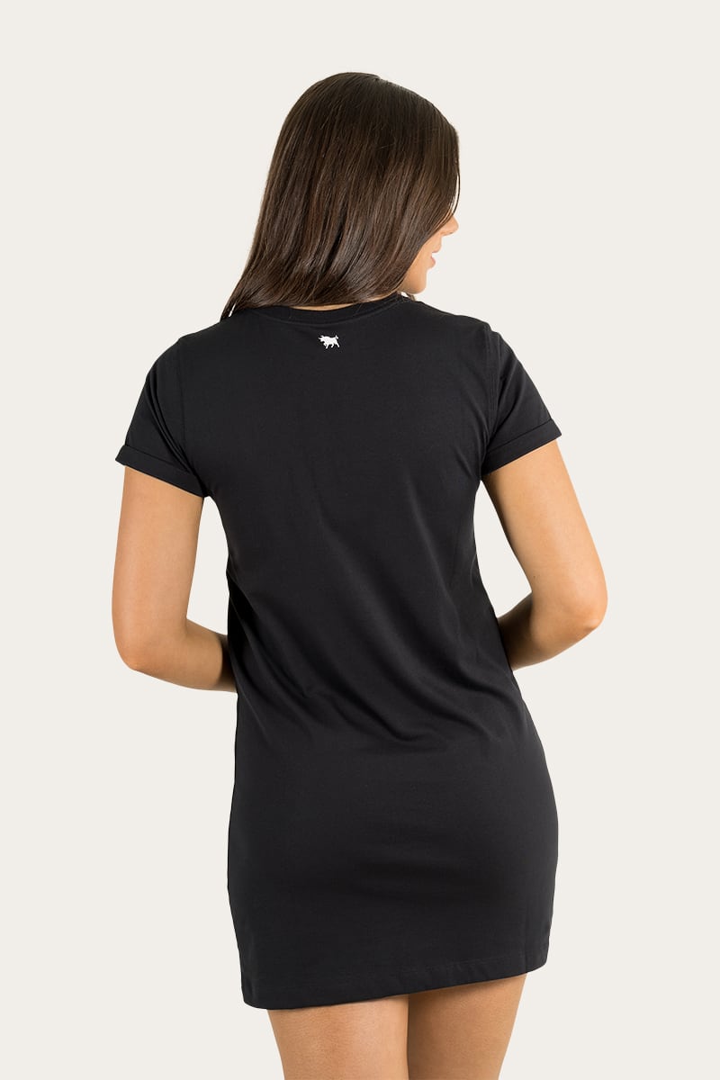 Ringers Western - Delta Womans T-Shirt Dress Black