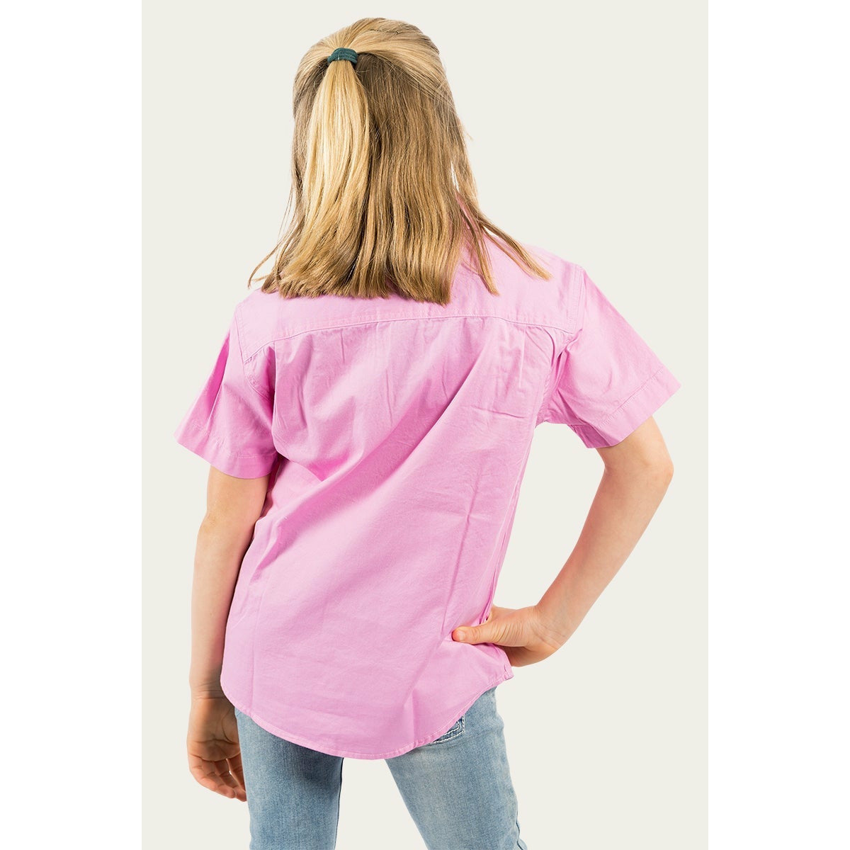 Ringers Western Ord River Kids Half Button Work Shirt - Pastel Pink