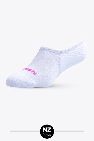 NZ Sock Co - Cushion Heel & Toe NUYARN | White