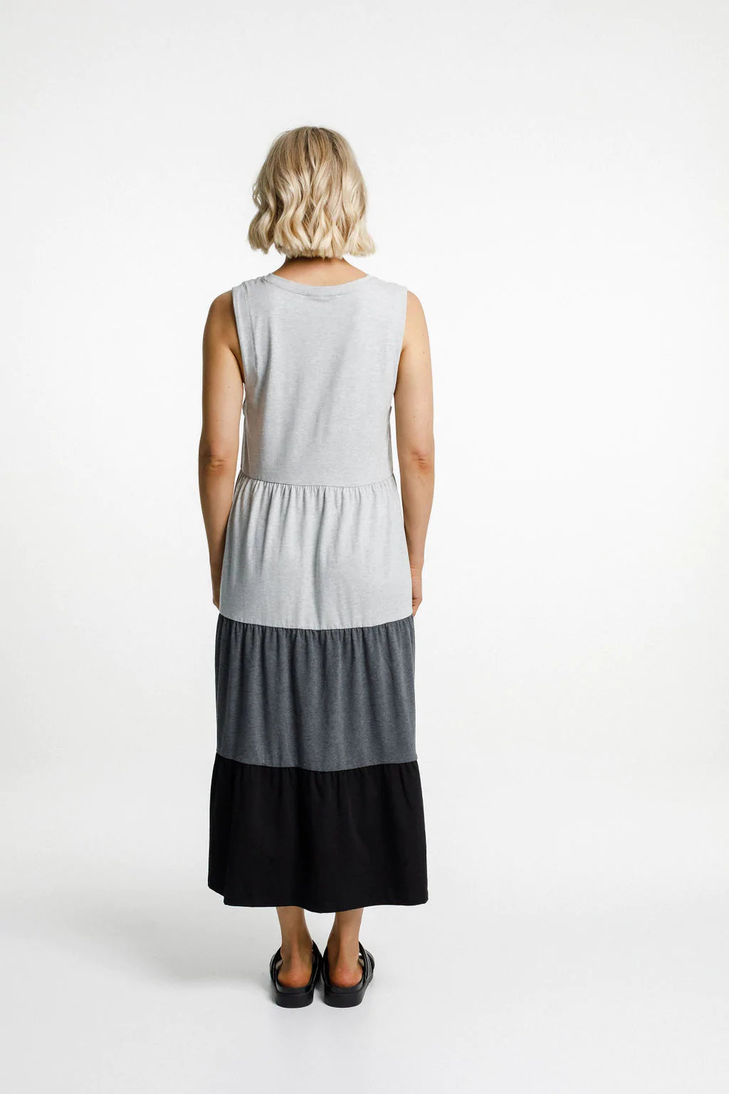 HomeLee Kendal Singlet dress - Grey/Charcoal/Black